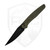 Protech Avalon, Battleworn Knurled Green Aluminum, DLC Magnacut - PN1103-BW-Green