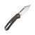 CJRB Pyrite Bowie, OD Green Micarta, Sand Polished AR-RPM9