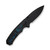 WE Knife Corwyn, Black Titanium with Carbon FIber Inlay, Black Stonewash M390 - 24088-1