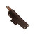 Hellbender Blade Co Mudpup 4, Burlap Micarta, Tumbled Magnacut, Leather Sheath