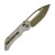 Heretic Knives Koschei Crossbar, Blizzardworn Aluminum, Bronze Magnacut - H061- 7ABLZ