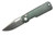 Vero Aura Drop Point, Aluminum Grey Scales, Damascus Pattern 14C28N
