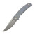Shirogorov Ursus Q95, Blue Titanium Handle, Stonewash Elmax