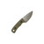 Knives By Nuge Wicket, OD Green Micarta, Stonewash AEB-L