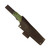 Hellbender Blade Co Mudpup 5 Gen 2, Lime/Black G10, Stonewash Magnacut, Leather Sheath