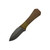 Aux Mfg Custom Coffin Leaf, Lager G10 and Burlap Micarta Handle, Acid Wash AEB-L