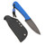 Joey Roman Neckr 1095 Acid Wash Blue G10 Kydex Sheath w/ Clip