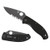 Spyderco Tenacious, Black G-10 / Black Oxide 8Cr13MoV, Partially Serrated - C122GBBKPS