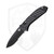 Benchmade Auto Presidio II Black Aluminum, Partial Serration Black S30V - 5700SBK