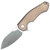 GiantMouse ACE Biblio Bronze w/ Natural Micarta Inlay / Satin M390