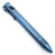 Chaves Ultramar Ti Solid Sleeve Bolt Action Pen, Custom Blue Ano Cross Hatch