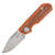 Liong Mah Design Traveller - Natural Micarta/Orange G10 Clip Point M390