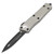 Microtech Troodon Double Edge, Gray Aluminum / Black M390 - 138-1TG