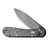 Civivi Button Lock Elementum - Marble Carbon Fiber / Black Hand Rubbed Damascus - C2103DS-3