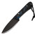 Joey Roman Neckr 1095 Acid Wash Black/Blue JR Crushcomb Handle w/ Shock Cord Lanyard Kydex Sheath