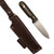 LT Wright Bushcrafter Dark Green Polished Micarta/White Liners A2 Flat Grind w/ File Work