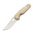 GiantMouse Nimbus V2 Natural Canvas Micarta, Satin ELMAX