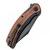 WE Knife Snick, Black Stonewash CPM-20CV /  Titanium Handles with  Cuibourtia Wood Inlays - WE19022F-3