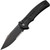 CIVIVI Cogent Button Lock, Black G10 handle, Black Stonewashed 14C28N Half Serrated) C20038E-1