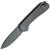 We Knife Elementum, CPM-20CV Black Stonewash Blade and Titanium Handles - WE18062X-3