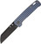 QSP Penguin Blue Frag Titanium / Black Stonewash 154CM - QS130SFRG