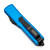 Microtech UTX-85 Drop Point, Blue Aluminum / Black M390, Partially Serrated - 231-2BL