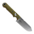 White River Firecraft FC5, Green Canvas Micarta - Orange Liners / Stonewash CPM-S35VN