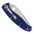 Spyderco Resilience Lightweight, Blue FRN / Satin CPM-S35VN, Partially Serrated - C144PSBL
