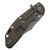 Hinderer XM-24 Bowie 4.0" Battle Bronze Frame, Blue/Black G10, Working Finish CPM 20CV