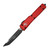 Microtech UTX-70 Tanto, Red Aluminum / Black Tanto - 149-1RD