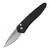 Pro-Tech Half Breed - Black Aluminum / Stonewash CPM-S35VN - 3605