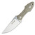 GiantMouse GMF3 Green Canvas Micarta, Satin N690