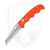 Spyderco Autonomy SpyderEdge, Orange G-10 / Satin H-1, Serrated - C165GSOR