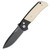 Pro-Tech Terzuola ATCF Tuxedo - Black Aluminum w/ Ivory Micarta Inlays / DLC CPM-MagnaCut - BT2752