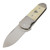 Finch Buffalo Tooth, Titanium w/ Mother of Peal Inlay / Satin 154CM - BT700