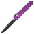 Microtech Ultratech Drop Point, Violet Aluminum / Black M390 - 121-1VI