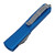 Microtech Ultratech Drop Point, Blue Aluminum / Stonewash M390 - 121-10BL