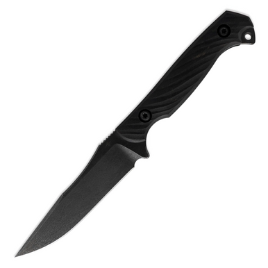 6.75 Tactical Full Tang Self Defense Black G10 Fixed Blade Neck Knife