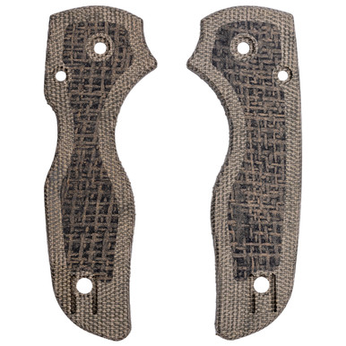 RC Bladeworks Custom Scales for Spyderco Lil Native, OD Canvas Micarta ...