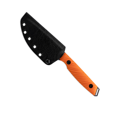 6 Vegetable Cleaver with Black & Orange Maple Burl - Der Artisan Handmade  Kitchen Knives
