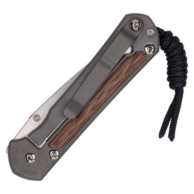 Blackstone Valley Knifeworks Custom Crow Folding Knife 3 Two-Tone 154CM  Blade, Contoured Titanium Handles - KnifeCenter - Discontinued