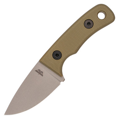 Knives By Nuge Wicket OD Green G10 / Nitro-V - Leather Pocket Sheath