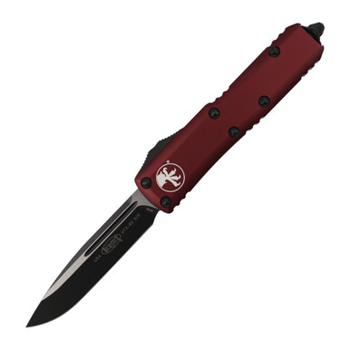 Microtech Ut85 Drop Microtech UTX-85 Drop Point Merlot Aluminum, Black M390MK - 231-1MR