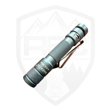amtak rechargeable flashlight AAA/10440 Max - Rear Click with a nylon holster and belt clip included for easy carrying and access Taclight Max Rechargeable Flashlight Ultra