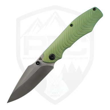 Tuya Dino by Caveman EDC, Green Titanium, Satin S90V