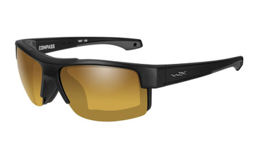 Wiley X CCCMP04 Compass POL Venice Gold Mirror/Matte Black Frame