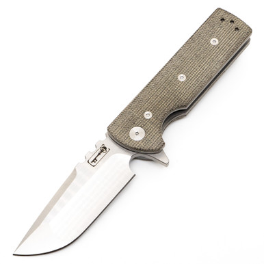 Chaves T.A.K., Green Micarta / Belt Finish Drop Point M390