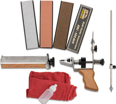 KME Axe Sharpener Kit, sharpening system for axes