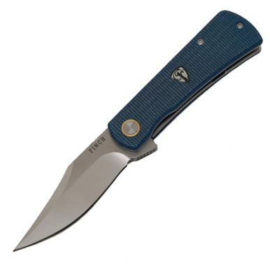 Finch Drifter - Sapphire Blue Micarta / 154CM - DT407