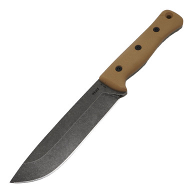 Reiff Knives F6 Leuku Fixed Blade Knife 6 CPM-3V Acid Stonewashed Drop  Point, Coyote Tan G10 Handles, Leather Sheath - KnifeCenter - F611CTGBRLR